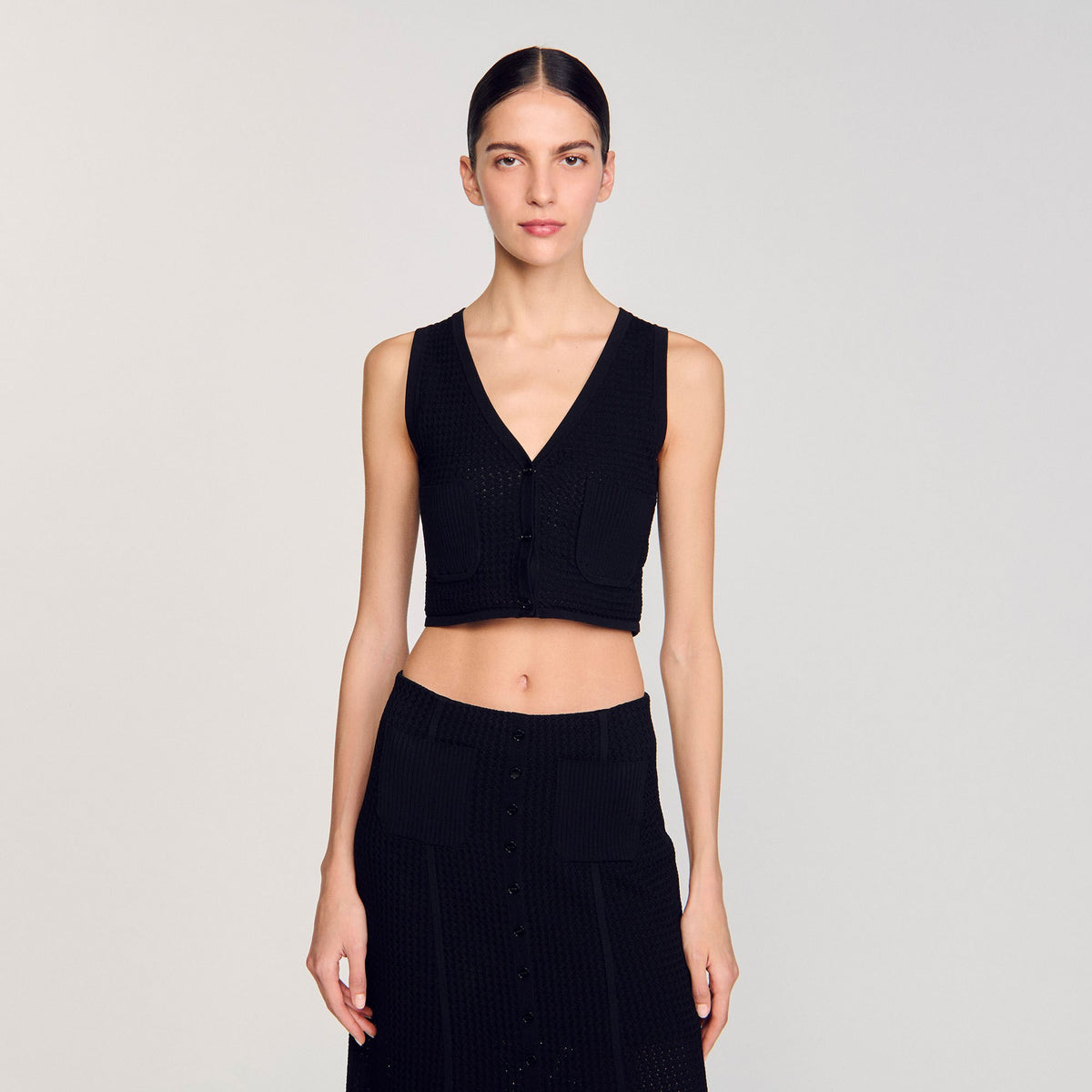 Sandro Decorative knit cardigan