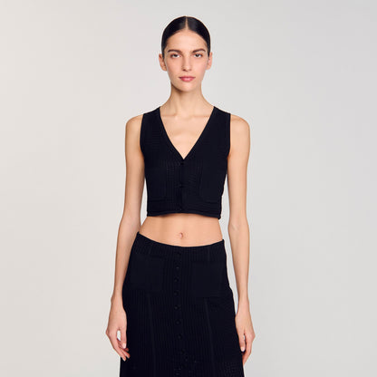 Sandro Decorative knit cardigan