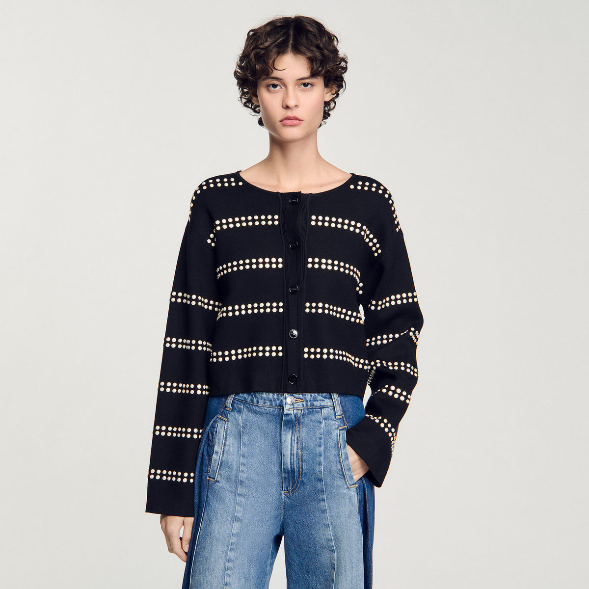 Sandro Studded cardigan