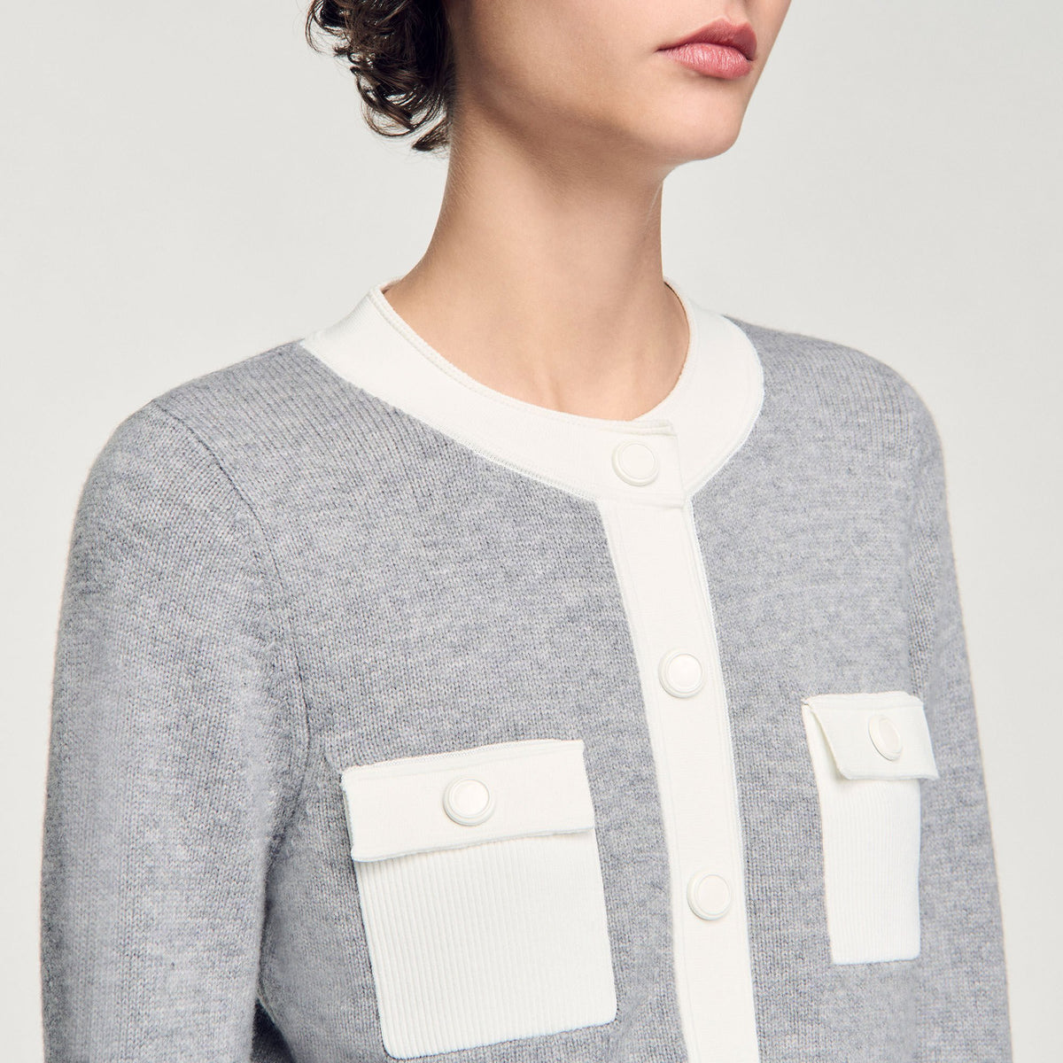 Sandro Two-tone cardigan