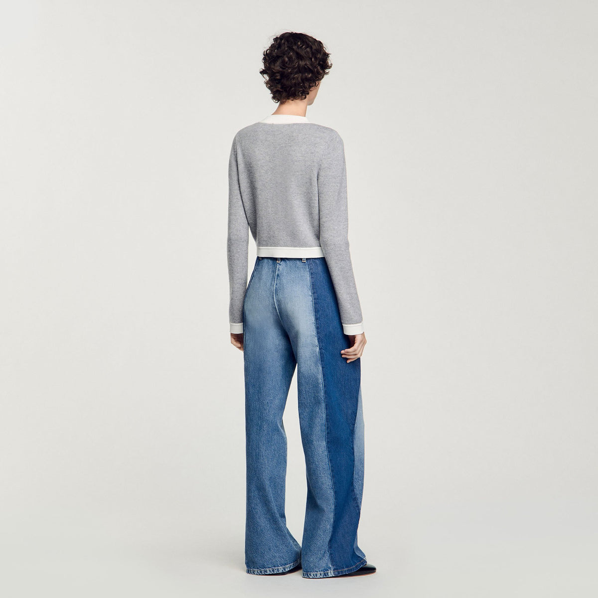 Sandro Two-tone cardigan