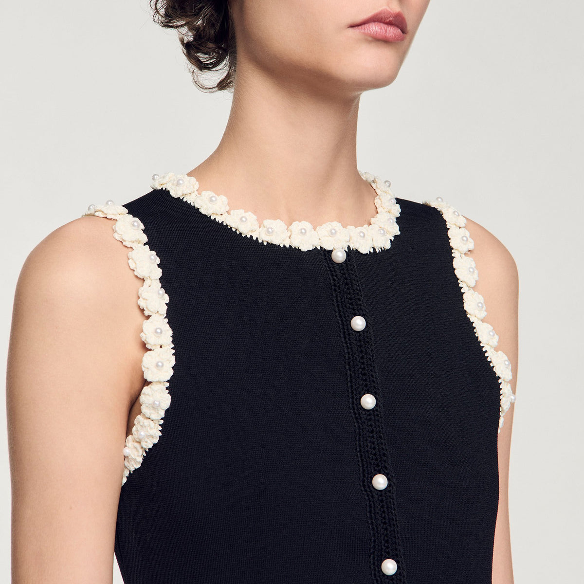 Sandro Crochet cardigan