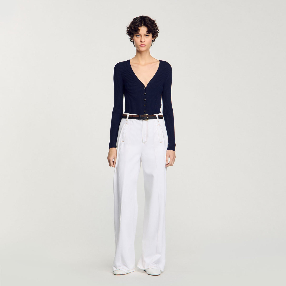 Sandro Rib knit cardigan