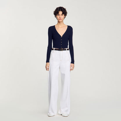 Sandro Rib knit cardigan