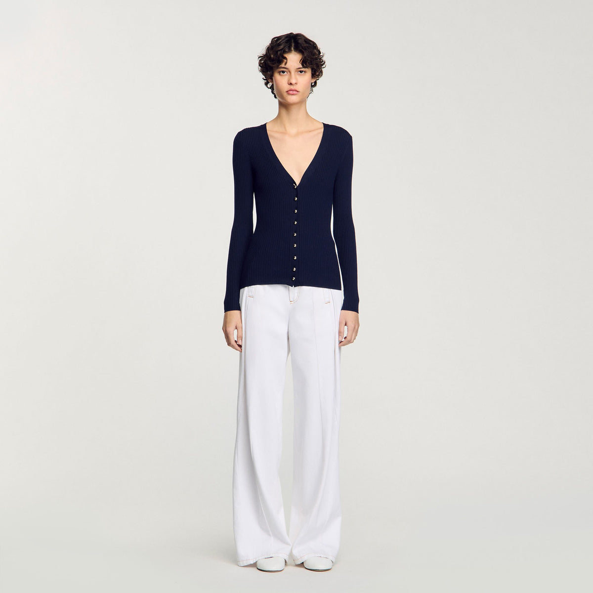 Sandro Rib knit cardigan