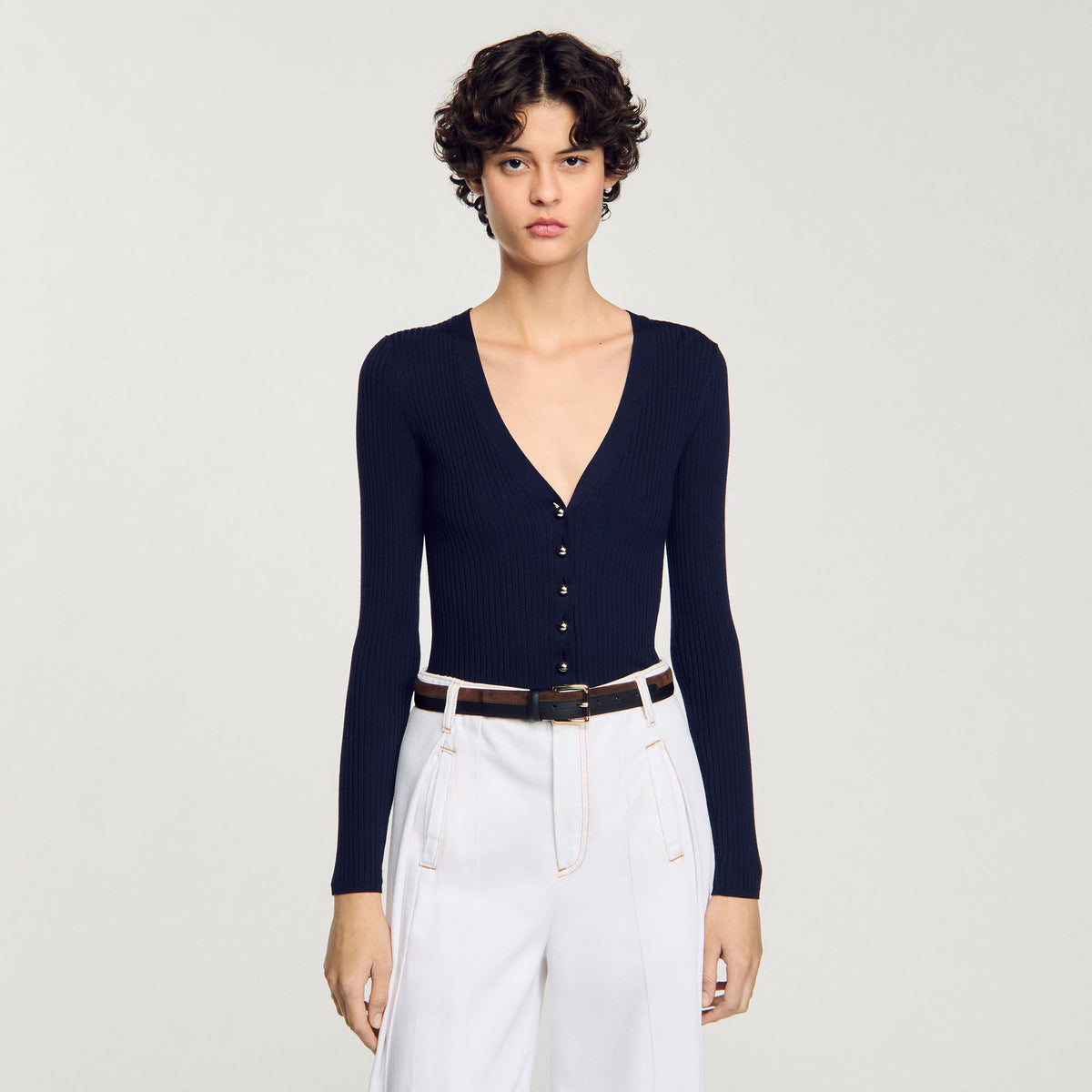 Sandro Rib knit cardigan