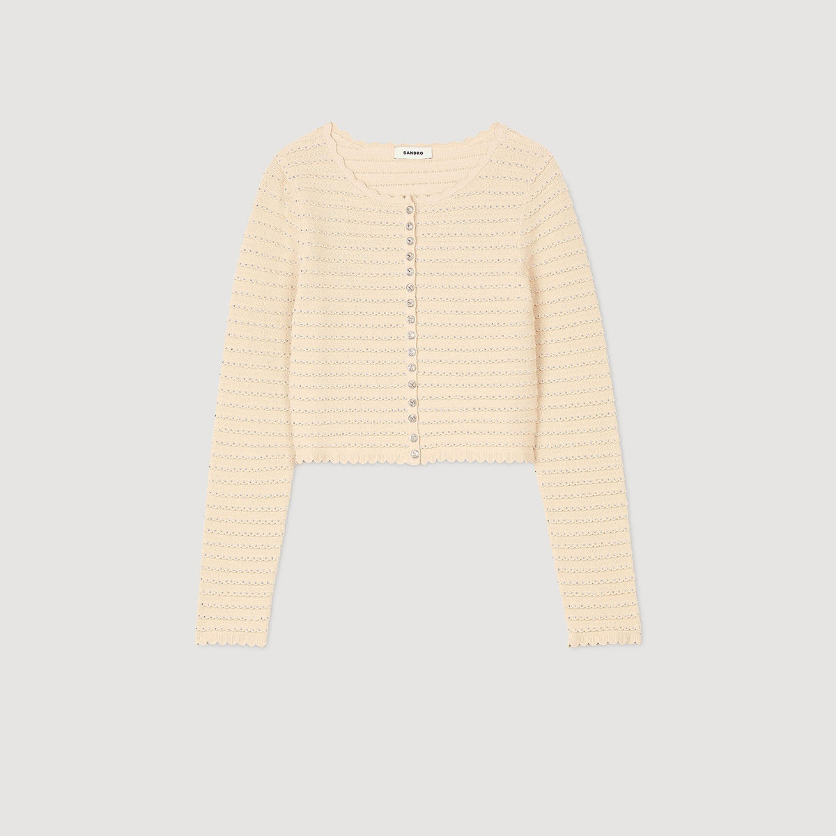 Sandro Rhinestone cardigan