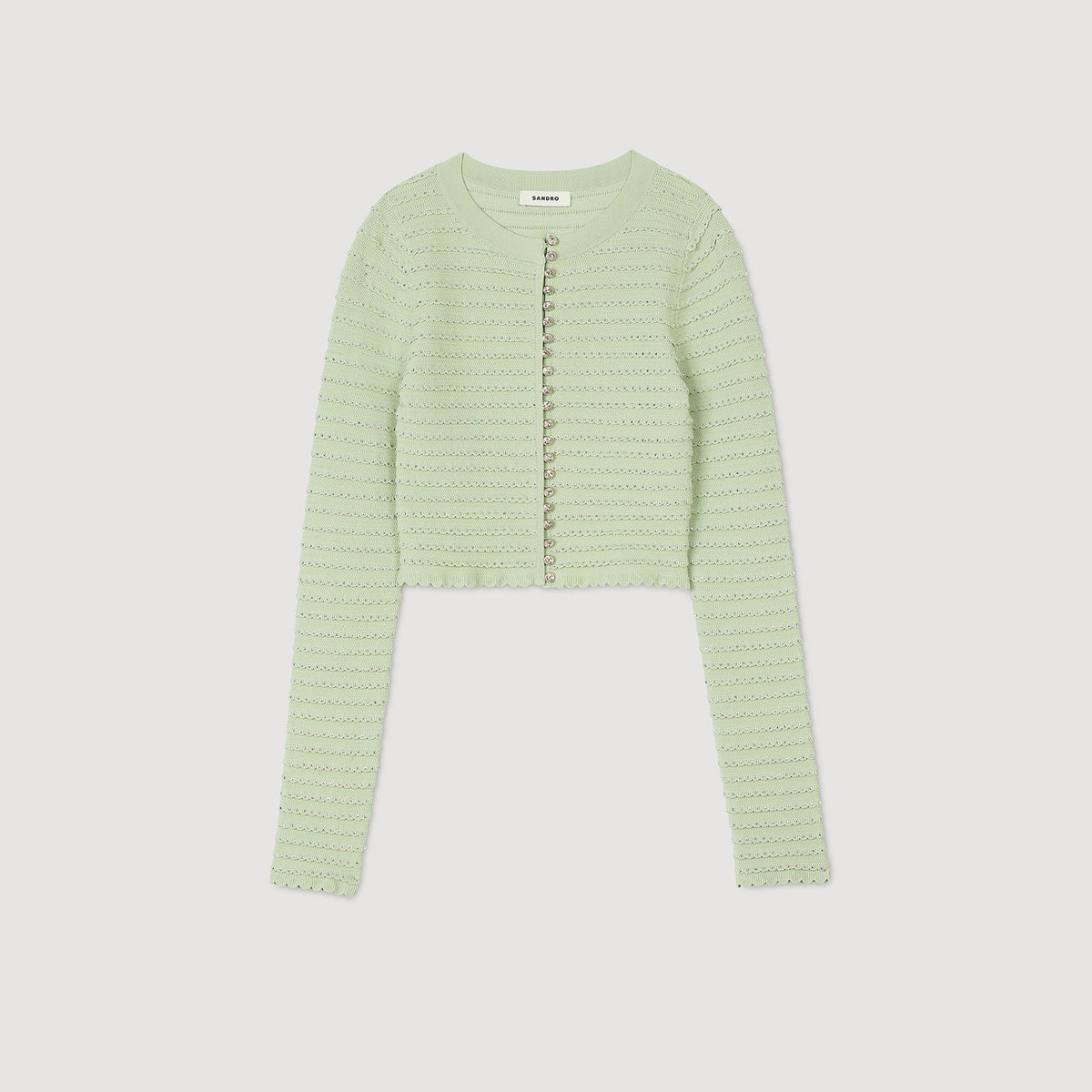 Sandro Rhinestone cardigan