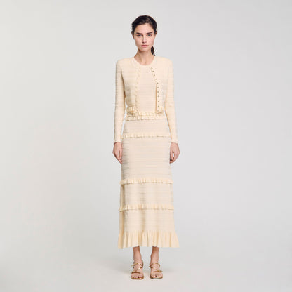 Sandro Ruffled cardigan