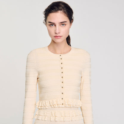 Sandro Ruffled cardigan