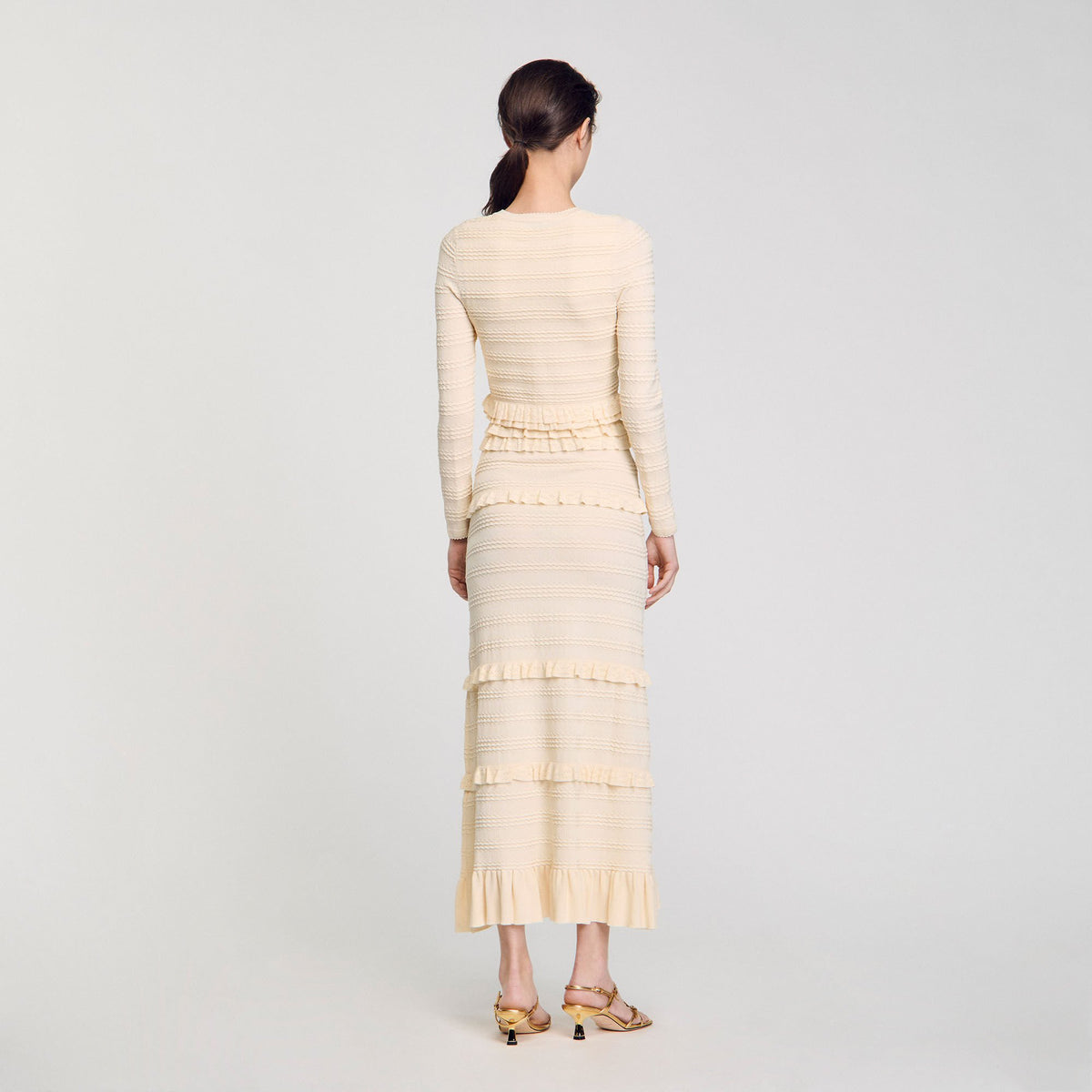 Sandro Ruffled cardigan