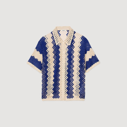 Sandro Two-tone knit cardigan