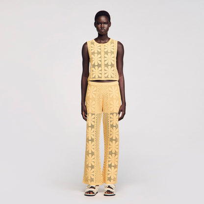 Sandro Crochet top
