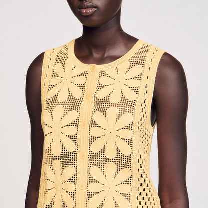 Sandro Crochet top