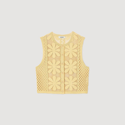 Sandro Crochet top