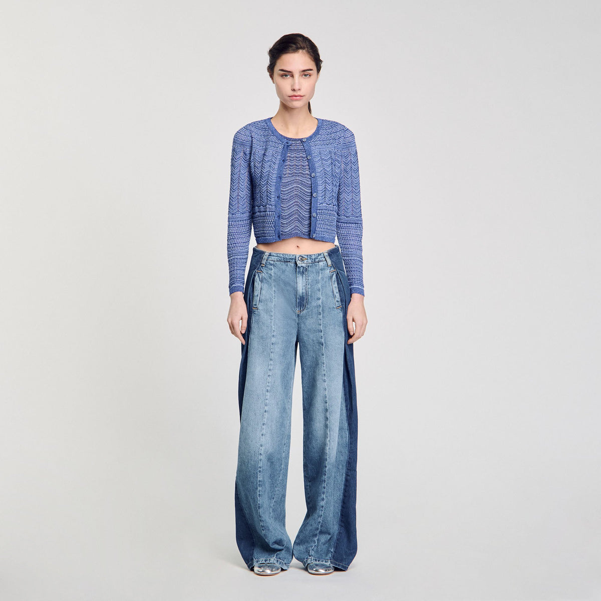 Sandro Glitter knit cardigan