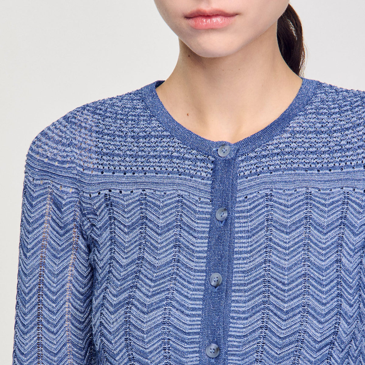 Sandro Glitter knit cardigan