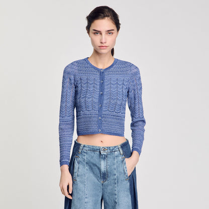 Sandro Glitter knit cardigan