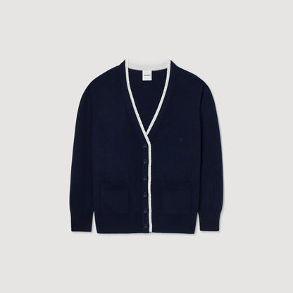 Sandro Long two-tone cardigan