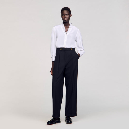 Sandro Flowy silk shirt