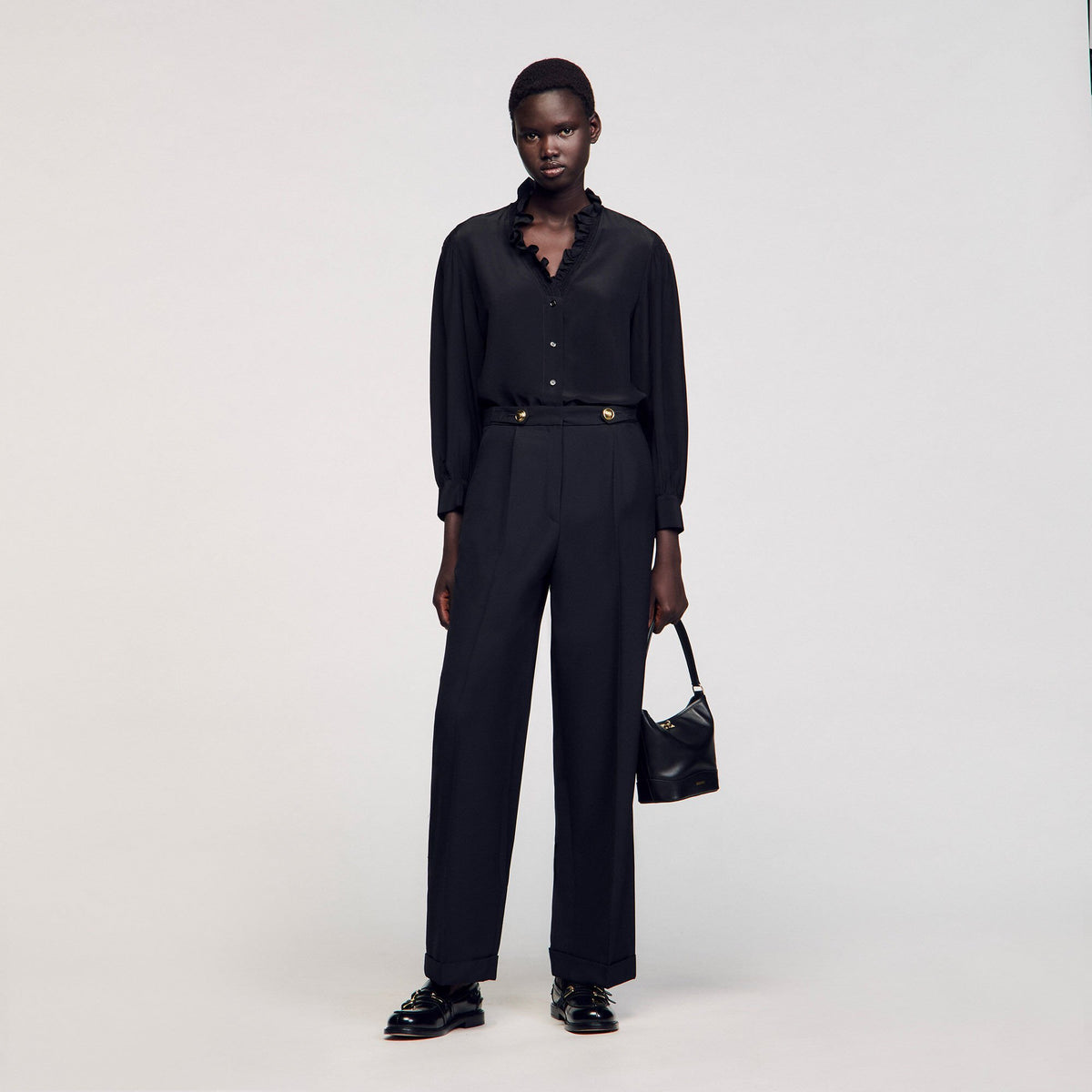 Sandro Flowy silk shirt