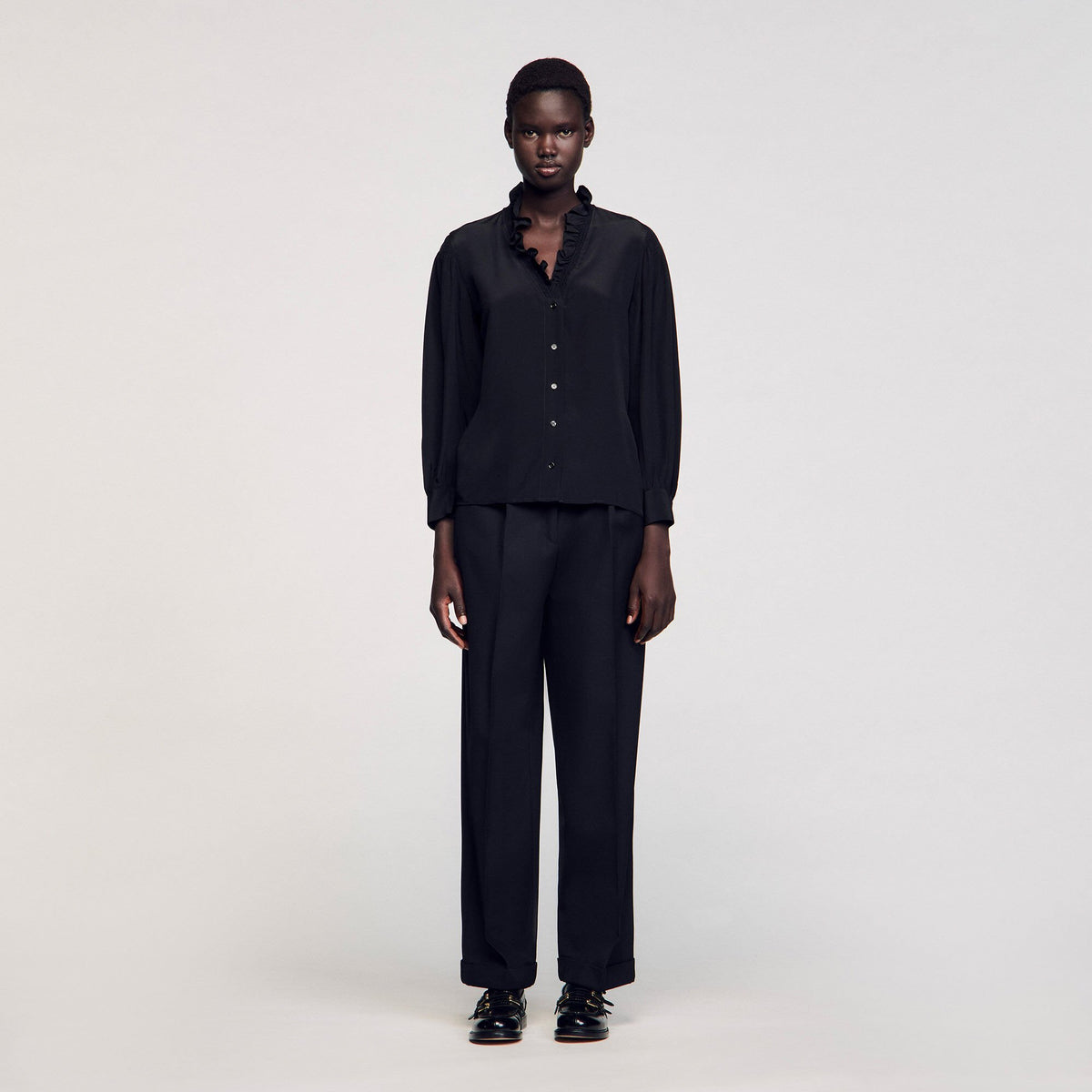 Sandro Flowy silk shirt