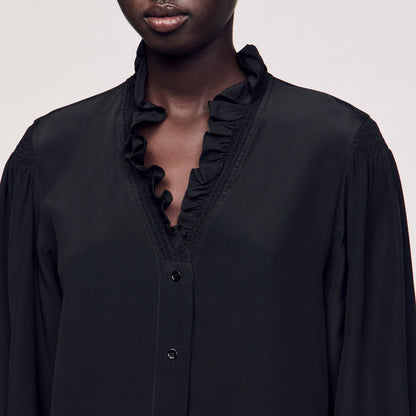 Sandro Flowy silk shirt
