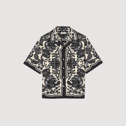 Sandro Floral motif shirt