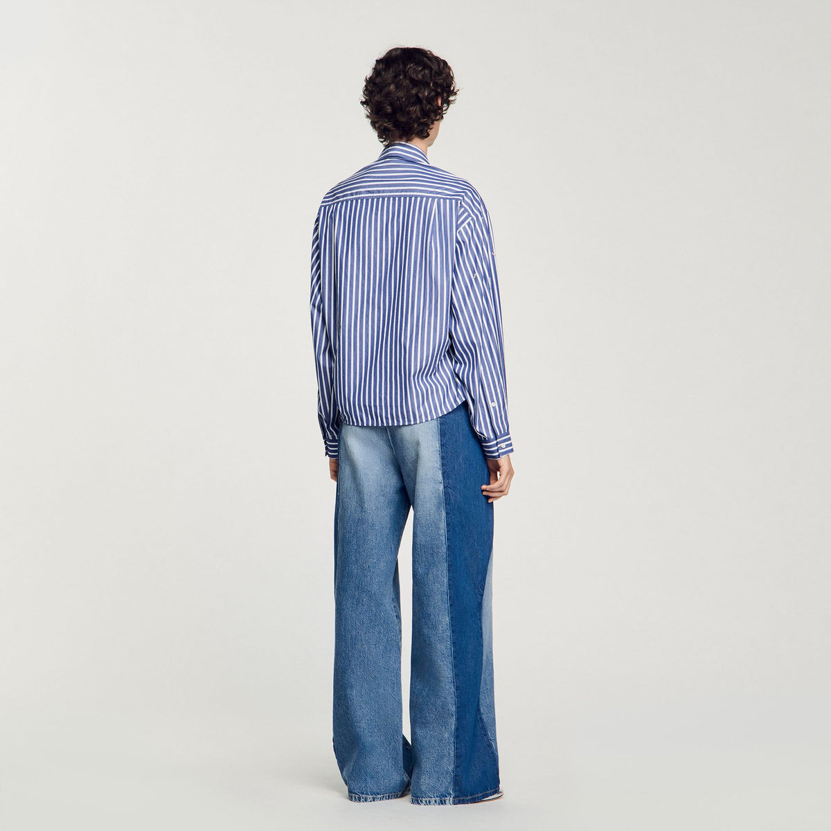 Sandro Beaded striped shirt
