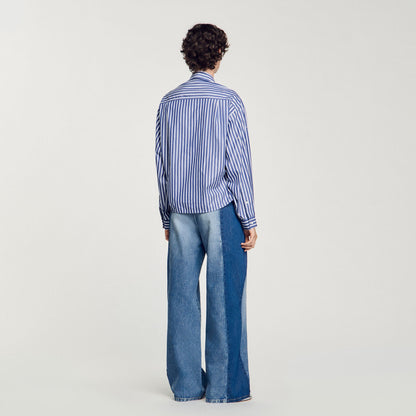 Sandro Beaded striped shirt