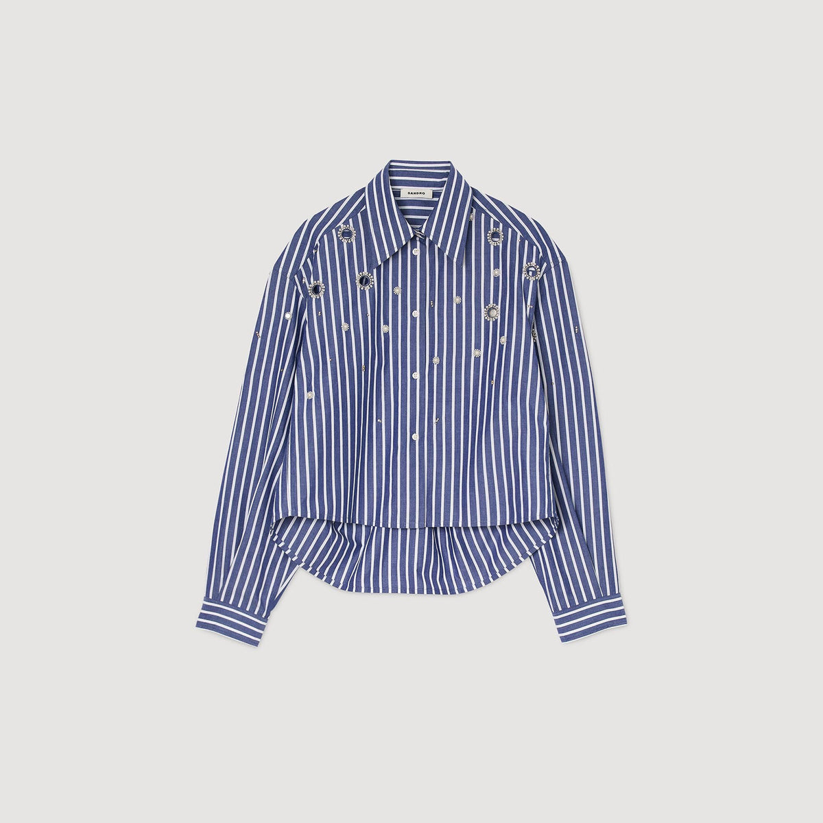 Sandro Beaded striped shirt