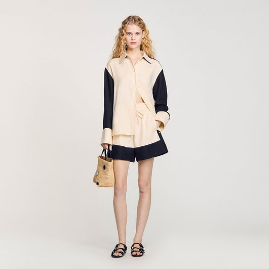 Sandro Two-tone shirt