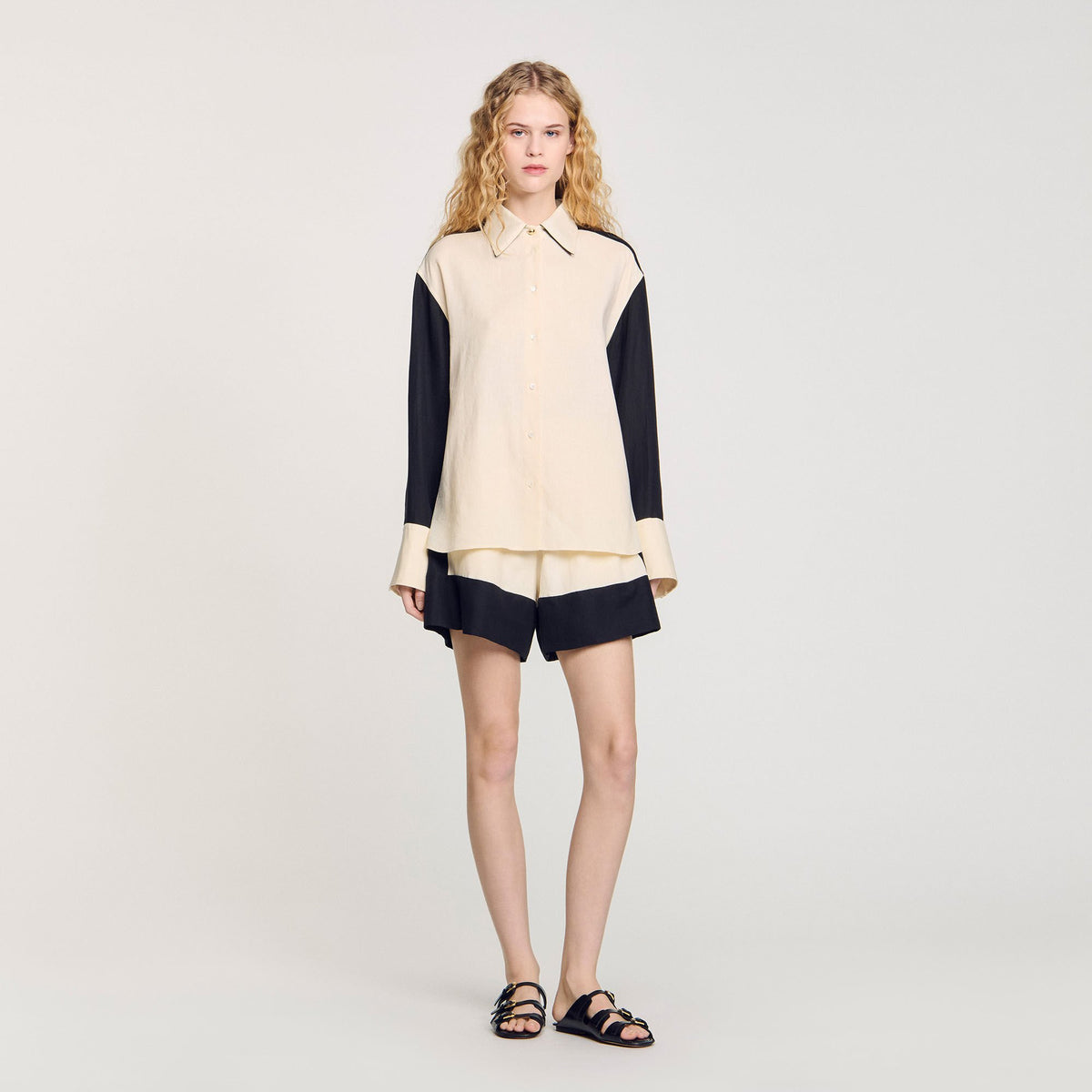 Sandro Two-tone shirt