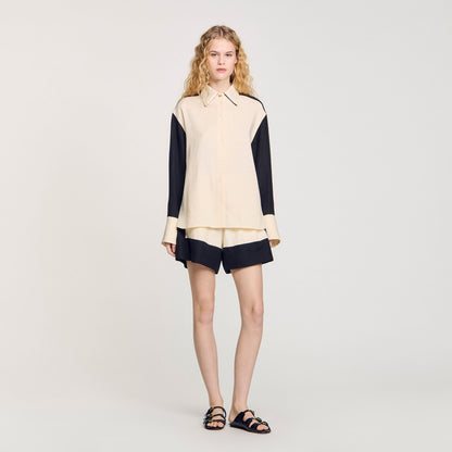 Sandro Two-tone shirt