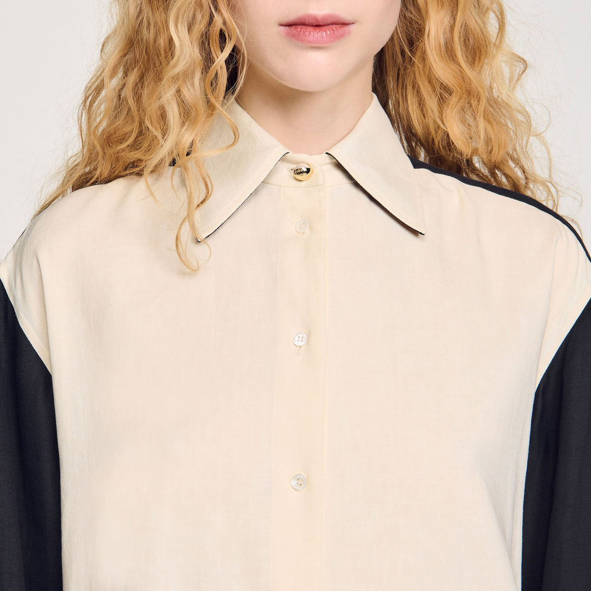 Sandro Two-tone shirt