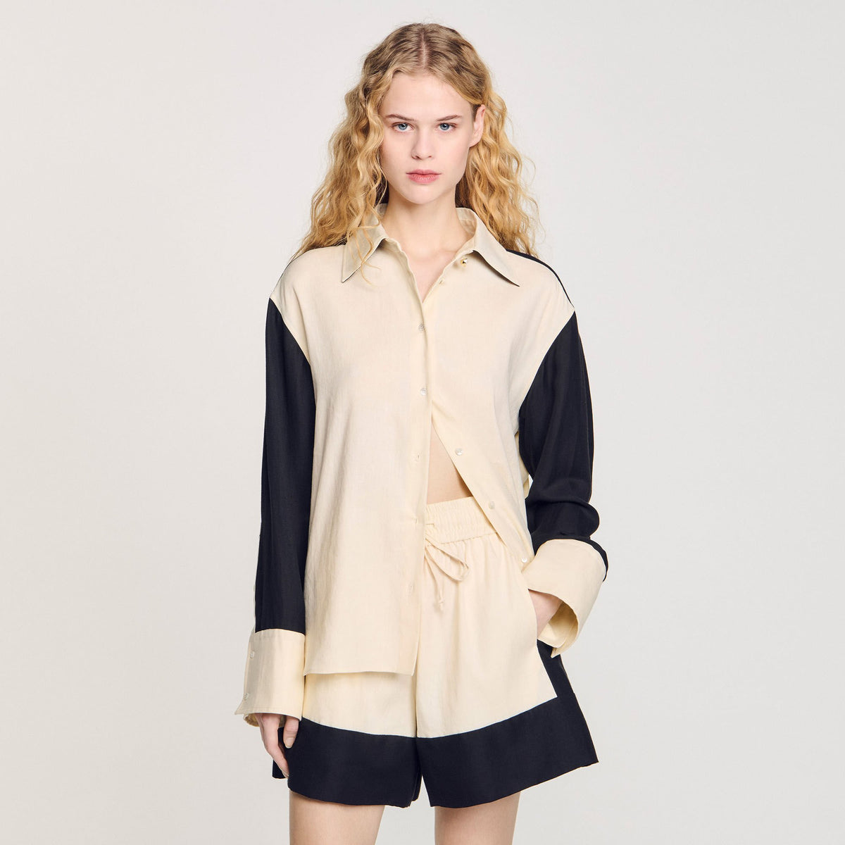 Sandro Two-tone shirt