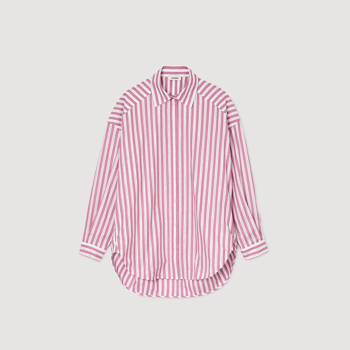 Sandro Striped rhinestone shirt