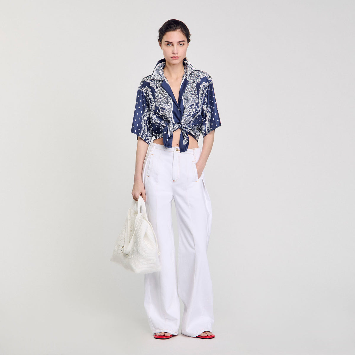 Sandro Bandana print shirt