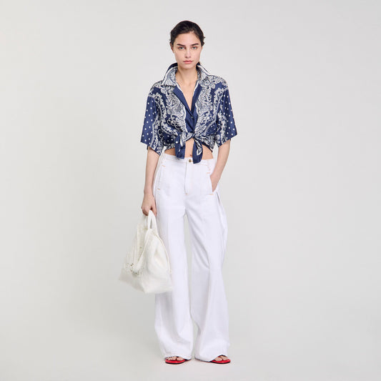 Sandro Bandana print shirt