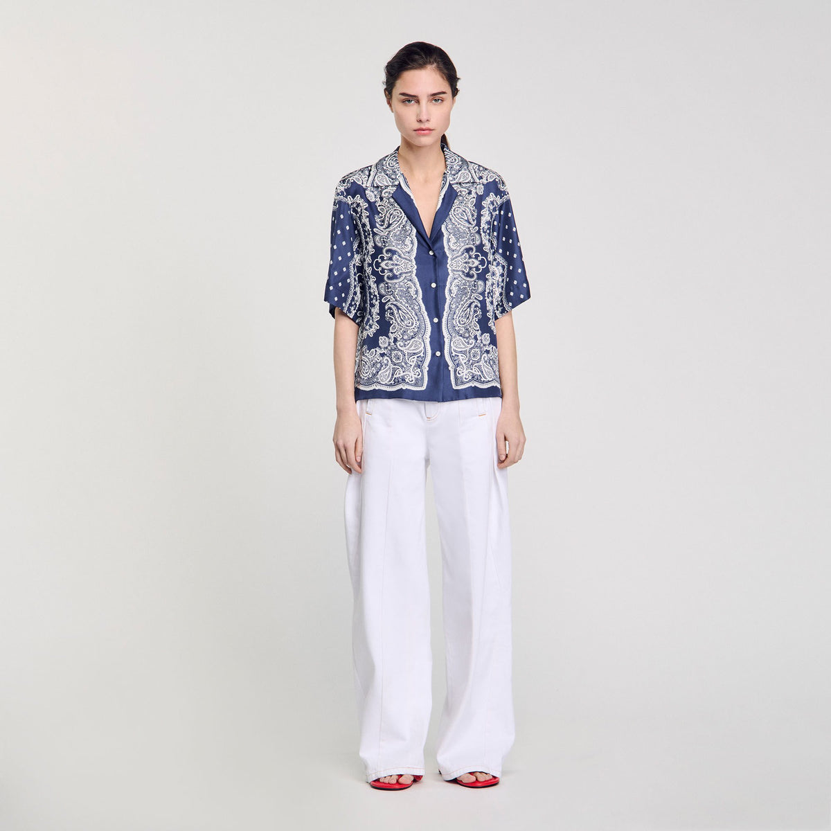 Sandro Bandana print shirt