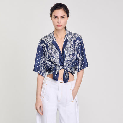 Sandro Bandana print shirt