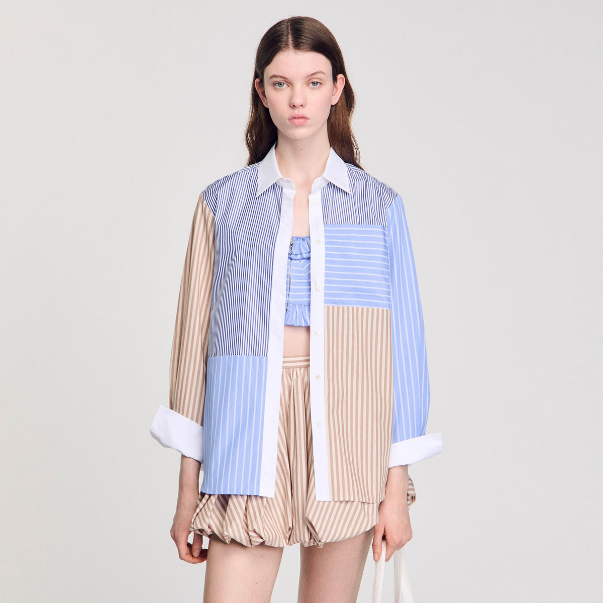 Sandro Striped mix shirt
