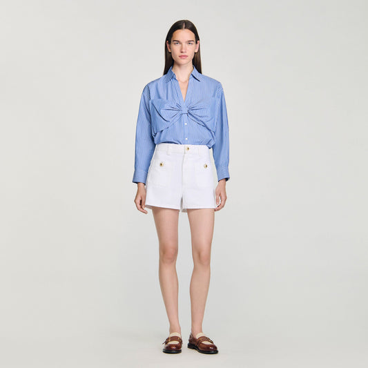 Sandro Oversized bow shirt