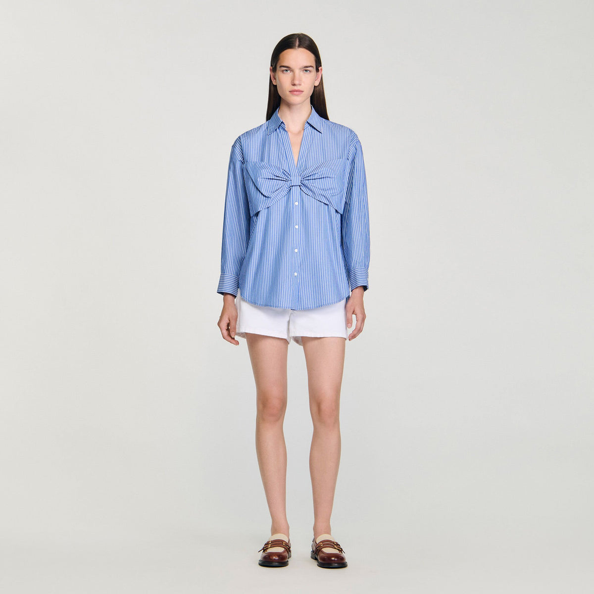 Sandro Oversized bow shirt