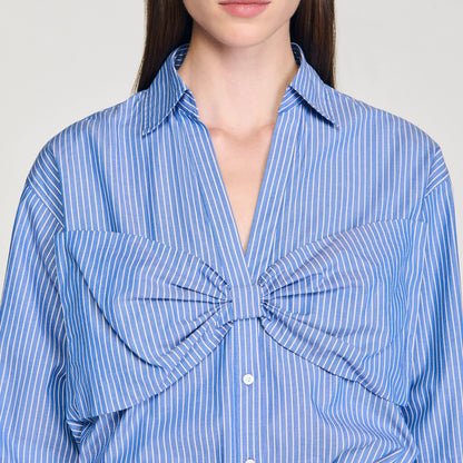 Sandro Oversized bow shirt