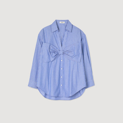 Sandro Oversized bow shirt