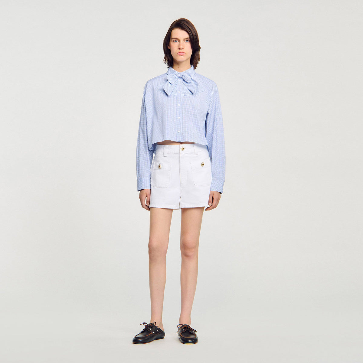 Sandro Bow collar shirt