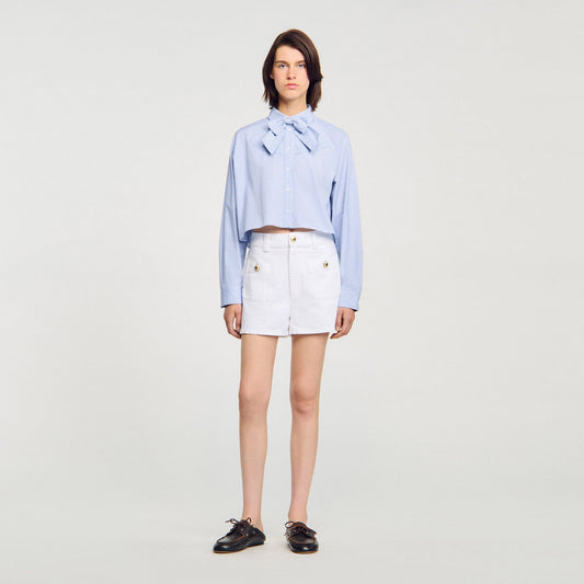 Sandro Bow collar shirt