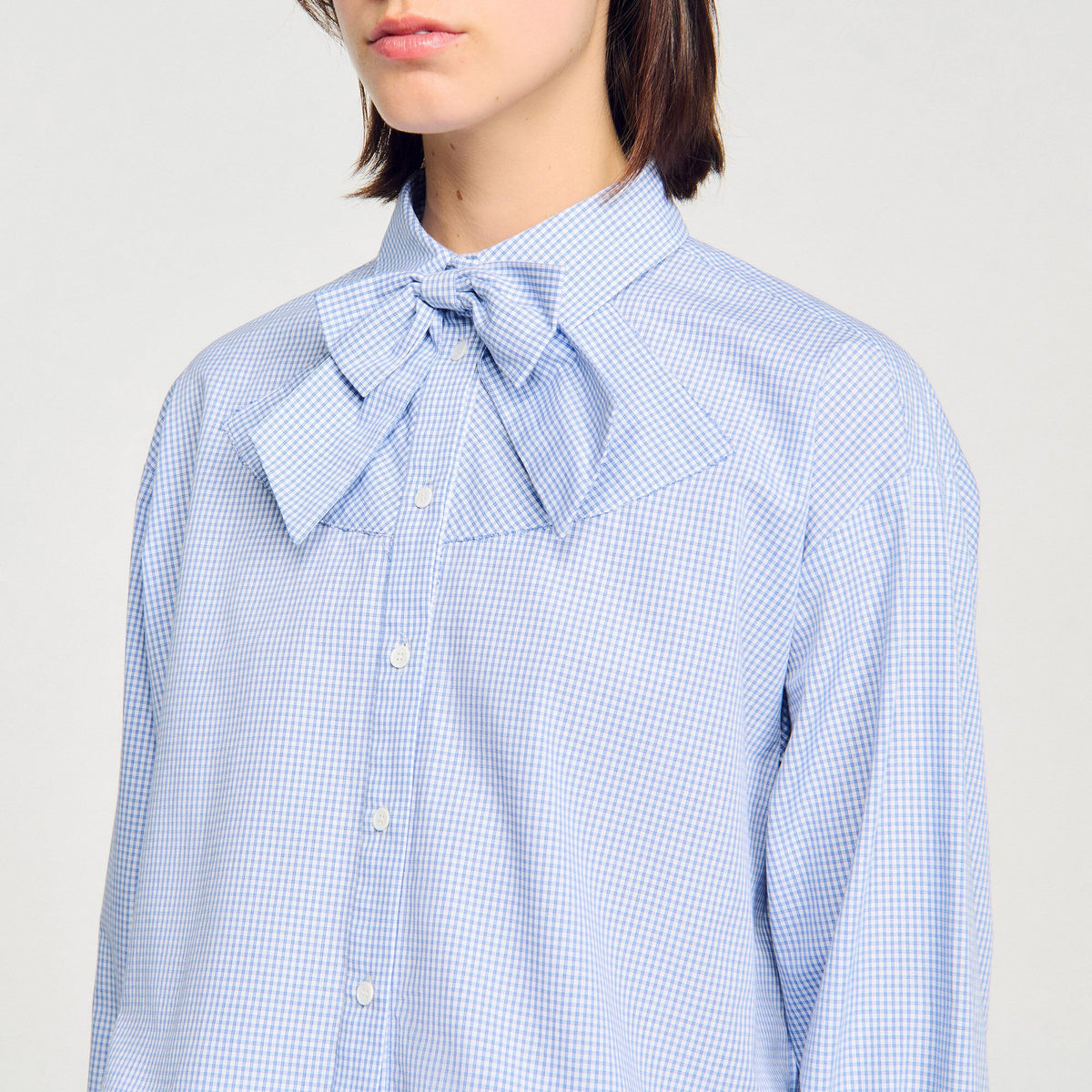 Sandro Bow collar shirt
