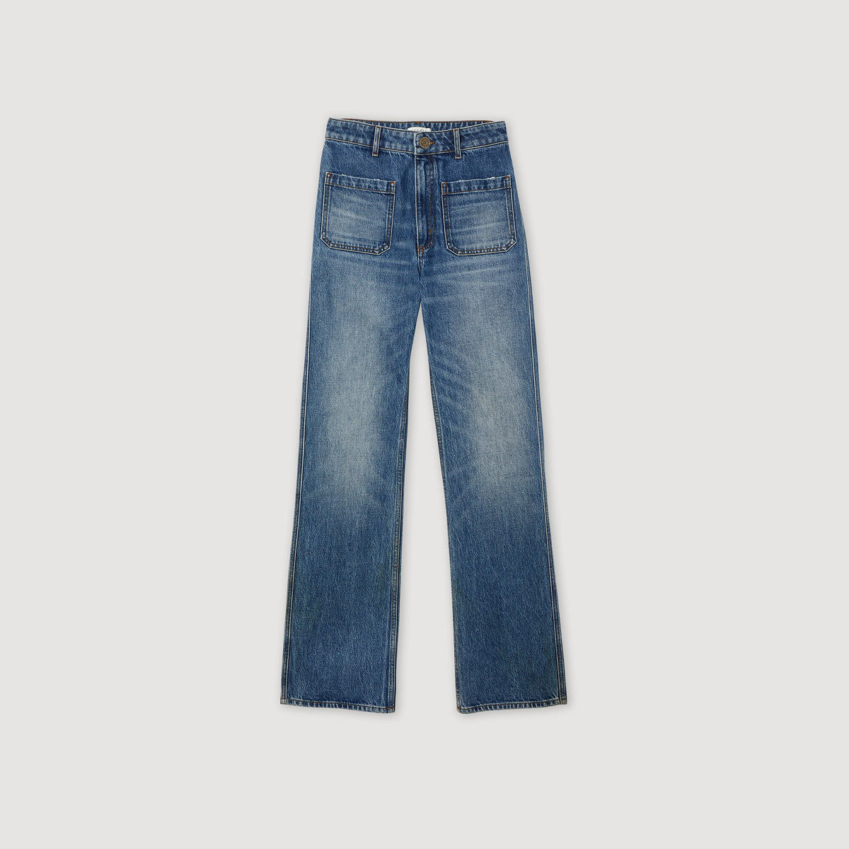 Sandro Flared faded jeans